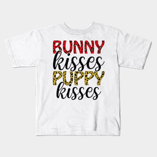 Bunny kisses puppy kisses, Easter Bunny Gift, Easter Gift For Woman, Easter Gift For Kids, Carrot gift, Easter Family Gift, Easter Day, Easter Matching Kids T-Shirt